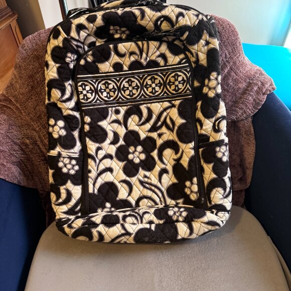 Black and White Vera Bradley Backpack - Picture 3 of 3